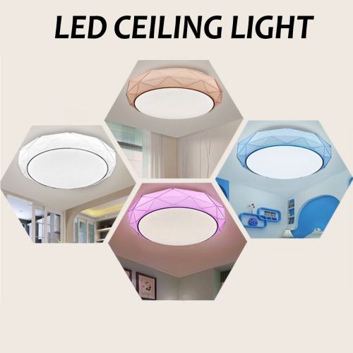 24W LED Plafonnier Panneau Surface Montage Lampe Ronde pour Salon Chambre à coucher Luminaire BLANC Lumière blanche