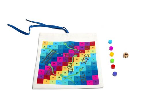 BS Toys Jeu de voyage Snakes & Ladders & Ludo Multicolor 24x22 cm