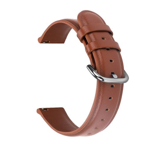 Bracelet de montre Compatible avec Samsung Galaxy Watch Active 1/2 40 mm / 44 mm, Cuir - marron