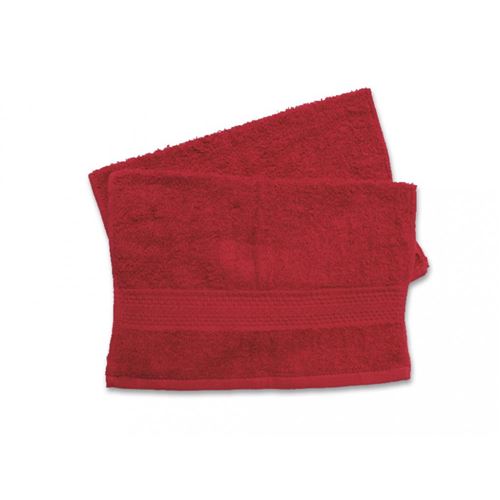 Lot de 2 serviettes invités 550gr/m2 - 30 x 40 cm - Coton - Rouge