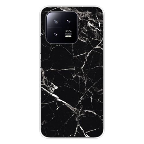 Coque en silicone imprimée compatible Xiaomi 13 Marbre Noir