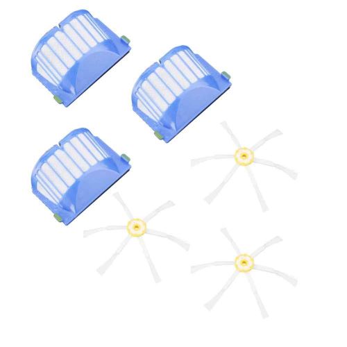 Remplacement du filtre de brosse latérale de robot pour aspirateur, compatible avec iRobot Roomba 500 600 700 Series
