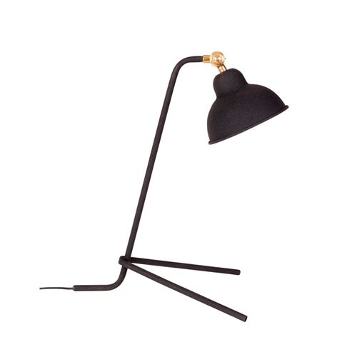 Lampe à  poser design en métal Jock - Couleur - Noir