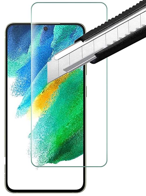 Pnakqil 2 Pièces Verre Trempé pour Samsung Galaxy S21 FE 5G 6.4