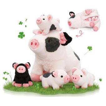 Peluche Qui Court 45 Cm,Jouet en Peluche Doux,Décoration Chambre, Animal Rassurant pour Hommes, Femmes, Adolescents (Cochon-Rose2) - Jeux - Jouets