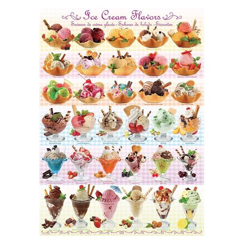 Puzzle Eurographics - Saveurs de glace, 1000 pièces