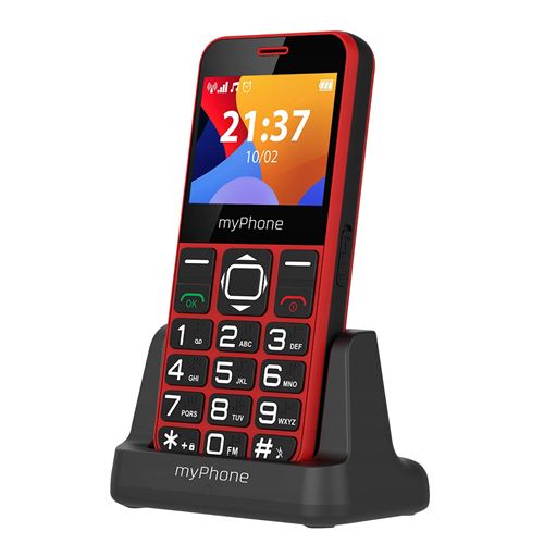 Myphone - Téléphone Senior Halo 3 - Radio FM - Bouton SOS - Rouge - Image 3