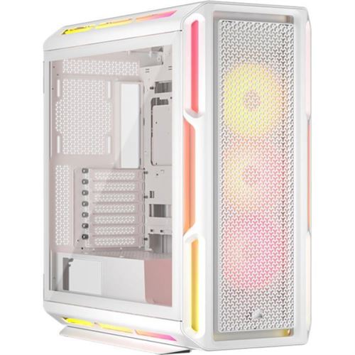 Non Communiqué Blanc Corsair Icue Link 5000T Lx Rgb - Mid Tower Jeux - Atx Étendu - Panneau Latéral Fenêtré (Verre Trempé) - Pas D'alimentation (Atx) - Usb/Audio