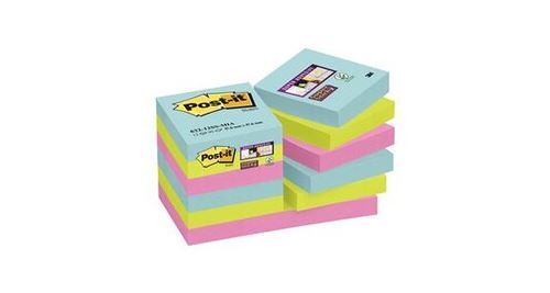 Bloc super sticky 47. 6 x 47. 6 mm miami x 12