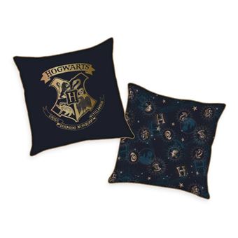 Harry Potter - Coussin Soft Velboa Hogwarts 40 x 40 cm - 1