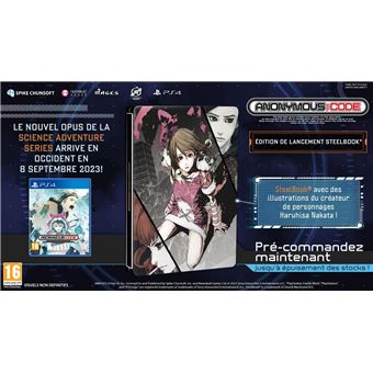 Anonymous Code SteelBook Launch Edition pour PS4