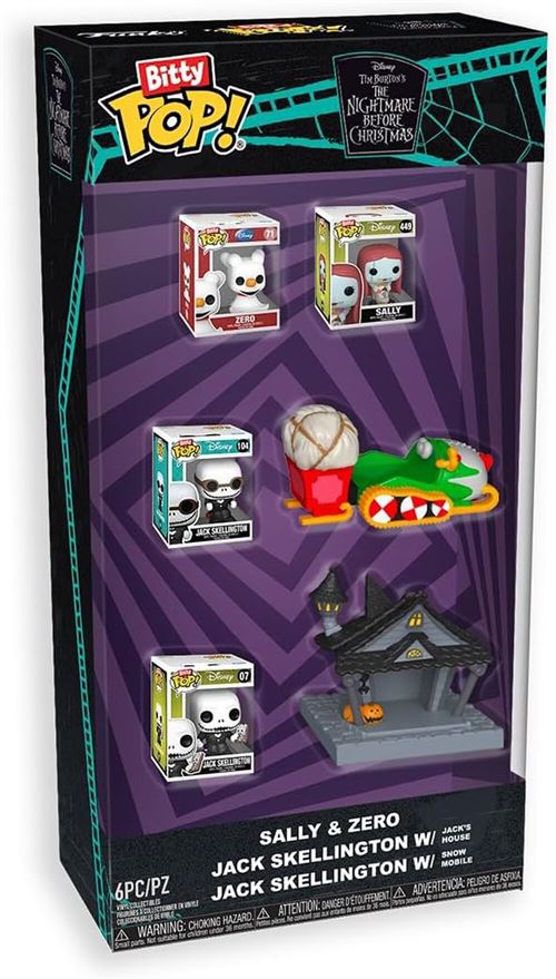 Non Communiqué Figurine Funko Bitty Pop! | L'etrange Noel De Mr Jack | Starter Set