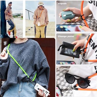 Gectre Lanière De Téléphone Portable Pour Sartphones, Avec 2 Patchs