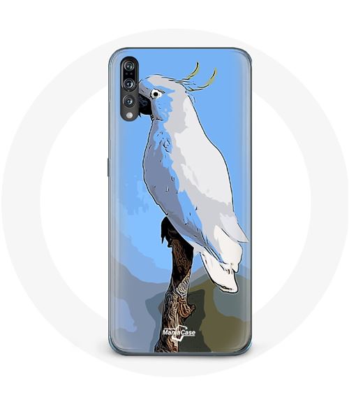 Coque pour Huawei P20 Cacatoès Perroquets blanc Oiseaux Maniacase