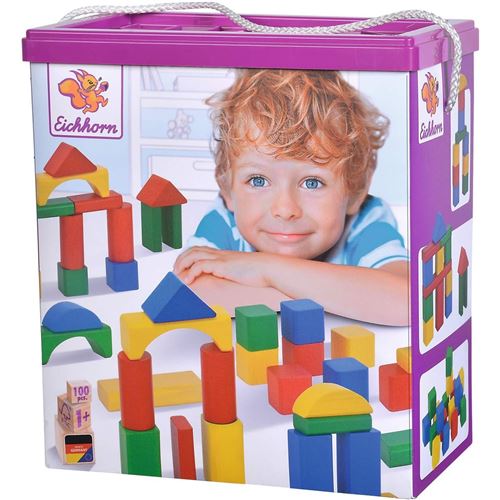 Eichhorn - Blocs de construction en bois - Jeu de construction - 100 pièces - Image 2