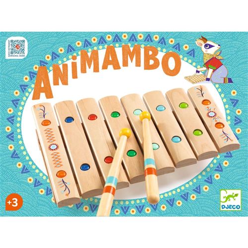Non Communiqué Bleu Xylophone En Bois 8 Touches