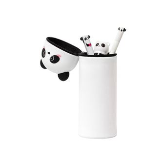 Trousse en Silicone Souple Legami Panda Blanc et Noir