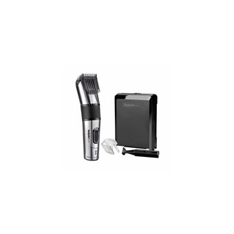 BABYLISS E977E - Tondeuse a cheveux CARBON STEEL - 26 étapes de longueur - Sans fil - Lame auto aiguisable acier inoxydable - Noir