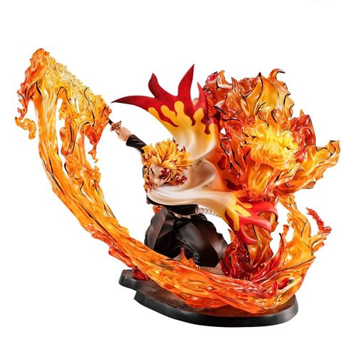 Figurine Megahouse - G.E.M. Series: Demon Slayer: Kimetsu no Yaiba - Kyojuro Rengoku Fifth Form: Flame Tiger