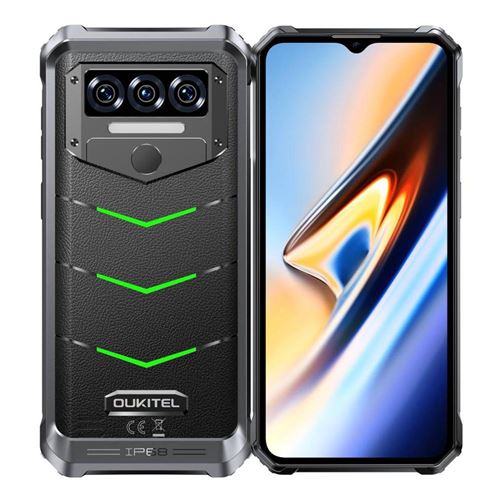 Smartphone 6.5 Pouces Étanche 12GB+256GB Batterie 10600mAh NFC 4G Vert YONIS