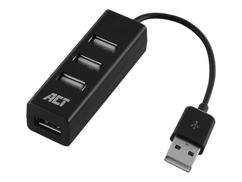 ACT - Concentrateur (hub) - mini - 4 x USB 2.0 - de bureau