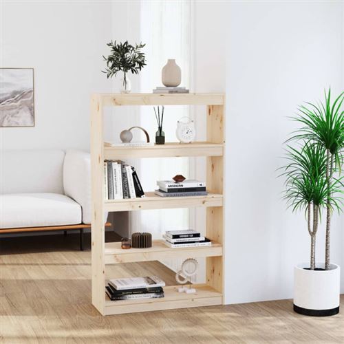 vidaXL Bibliothèque/Séparateur de pièce 80x30x135,5 cm Bois de pin