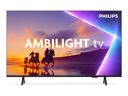 Philips 65Pus8500 - Classe De Diagonale 65" TV LCD Rétro-Éclairée Par Led - QLED - Smart TV - Titan Os - 4K UHD (2160P) 3840 X 2160 - Hdr - Noir Mat