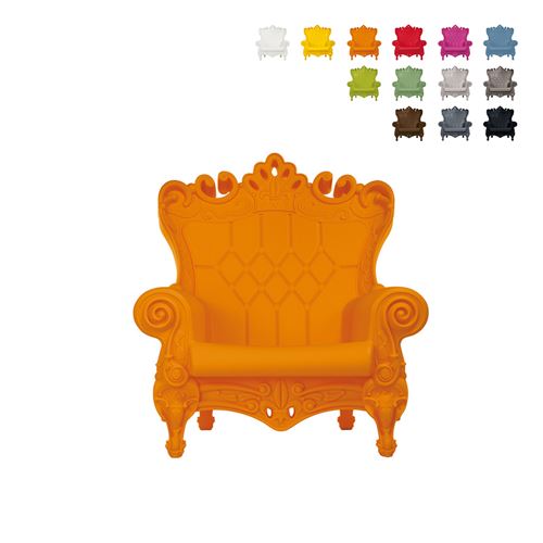 Fauteuil Enfants Design Moderne Plastique Little Queen Of Love Slide Couleur: Orange