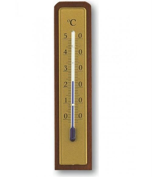 Thermomètre, pour l’intérieur, bois, 20 cm, analogique