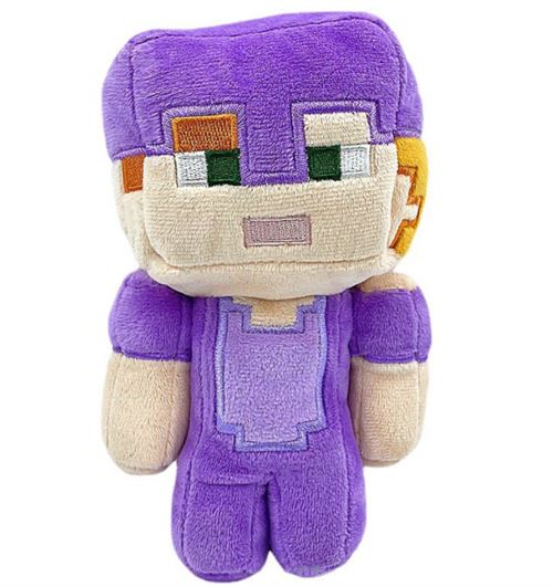 Peluche Minecraft Steve violet 20cm