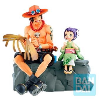 Figurine Banpresto One Piece Ichibansho Emorial Vignette - Ace & Otama 20 cm