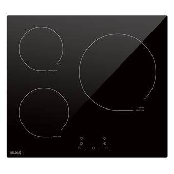 beldeko plaque de cuisson encastrable à induction - 3 foyers, 6200 w avec minuteur intégré - 1