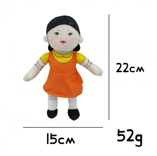 Peluche squid game fille 22cm(Style#30)
