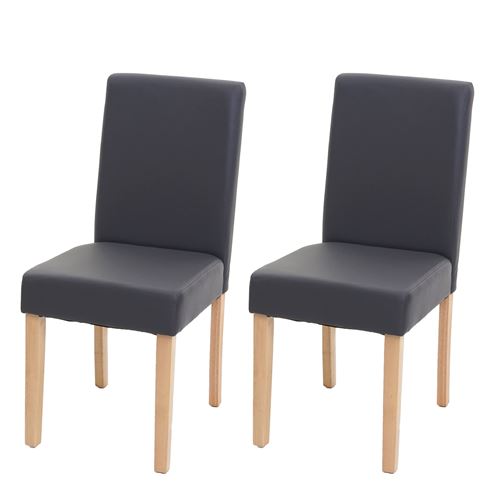 Mendler Gris Chaises Littau - Similicuir - Image 3