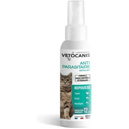 Comparer les prix de Spray Antitiques VETOCANIS Traitement Protection Antiparasitaire Chat
