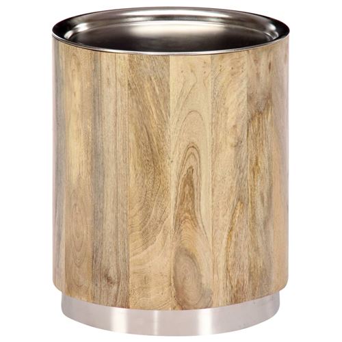 vidaXL Table basse 38 x 45 cm Bois de manguier solide
