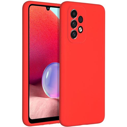 Accezz Protect Series Liquid - Coque de protection pour téléphone portable - silicone - rouge - pour Samsung Galaxy A33 5G
