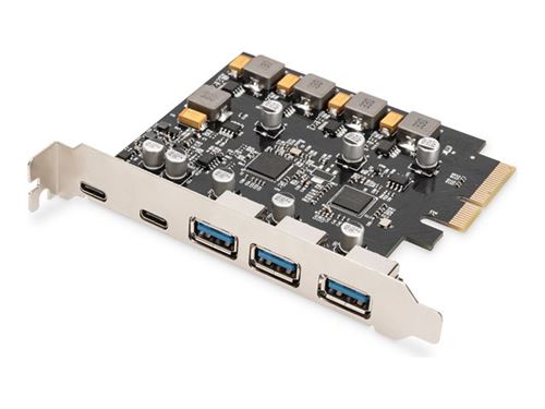 Non Communiqué Digitus - Adaptateur Réseau - Pcie X2 - Usb 3.1 Gen 2