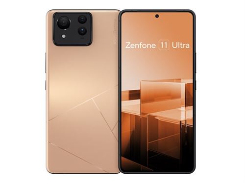 Asus Zenfone 11 Ultra - 5G Smartphone - Double Sim - Ram 12 Go / Mémoire Interne 256 Go - Écran Oel - 6.78" - 2400 X 1080 Pixels (144 Hz) - 3 X Caméras Arrière 50 Mp, 13 Mp, 32 Mp - Front Camera 32 Mp - Sable Du Désert