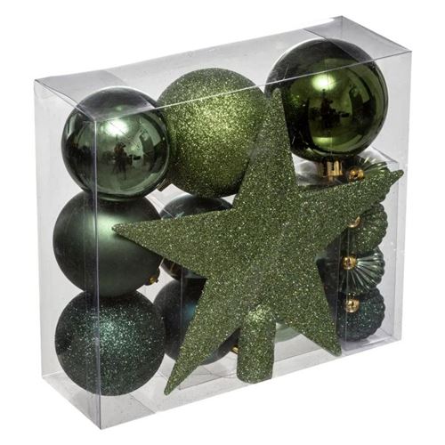 Atmosphera Lot De 18 Boules De Noël Olive - Image 2