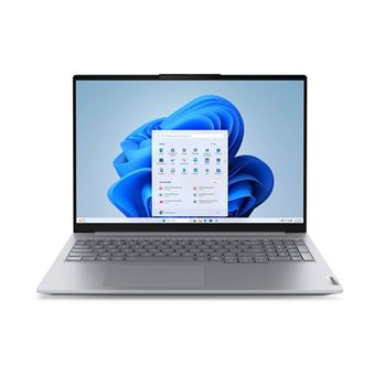 Lenovo ThinkBook 16 G8 IRL 21SH - Intel Core 5 - 210H / jusqu'à 4.8 GHz - Win 11 Pro - Intel Graphics - 16 Go RAM - 512 Go SSD NVMe - 16" IPS 1920 x 1200 - Gigabit Ethernet - Wi-Fi 6E, Bluetooth - double ton gris arctique - clavier : Suisse - avec 2 ans