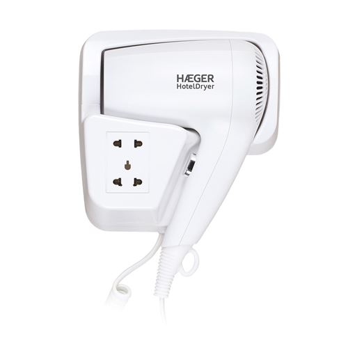 Haeger - Sèche-cheveux - Hotel Dryer - 1200W - Blanc - Image 3