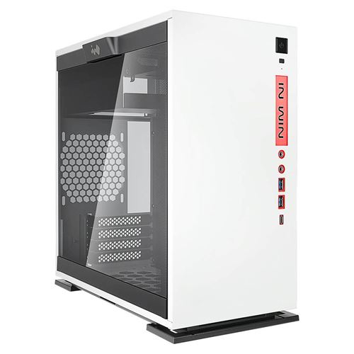 In Win Noir 301C - Tour - Micro Atx - Panneau Latéral Fenêtré - Pas D'alimentation (Atx12v) - Usb/Audio - Image 1