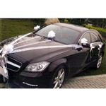 Lot De 10 Kits Decoration Voiture Mariage Coloris Blanc En Tulle
