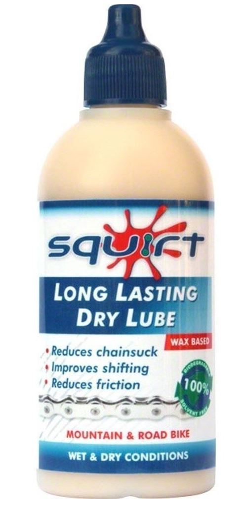 Squirt cire pour chaînes Dry Lube120 ml bleu/blanc