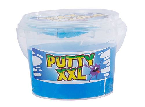 Toys Amsterdam seau à mucus Putty XXL paillettes junior 350 grammes bleu