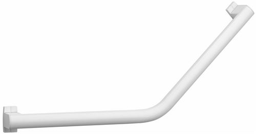 Barre d'appui coudée 135° ARSIS - Fixation 2 points - Finition : Blanc - Dimensions 400 x 400 mm