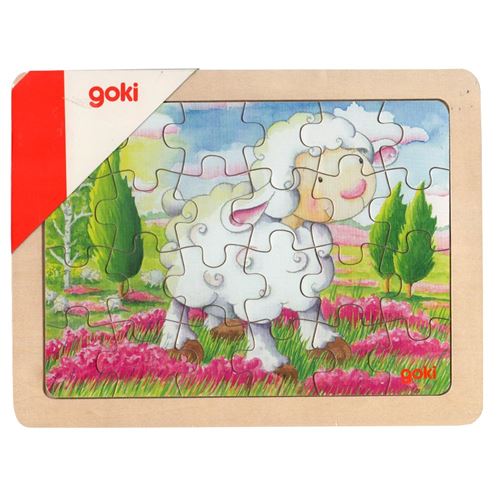 Petit Puzzle Des Animaux - 24 Pièces - Puzzle En Bois Mouton