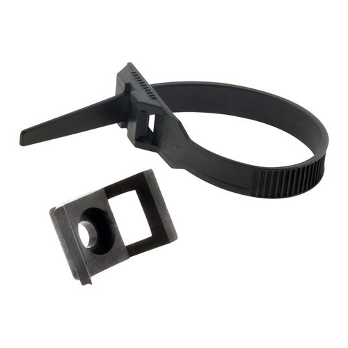 Hbf Noir Zenitech - Lot De 25 Colliers De Câblage 9X 180Mm