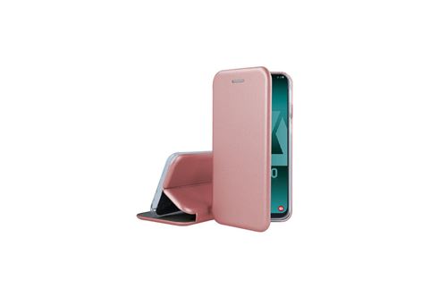 IBROZ Etui Folio Cover en Cuir rose pour Samsung Galaxy A50